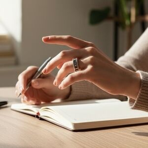 Tiffany & Co. 1995 Atlas Roman Numeral Ring In Sterling Silver Size 7